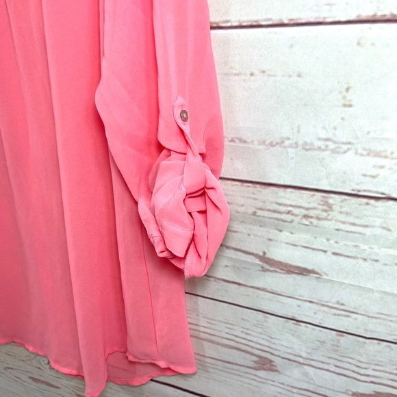 Candie’s Coral Button Blouse - Medium - Picture 8 of 12